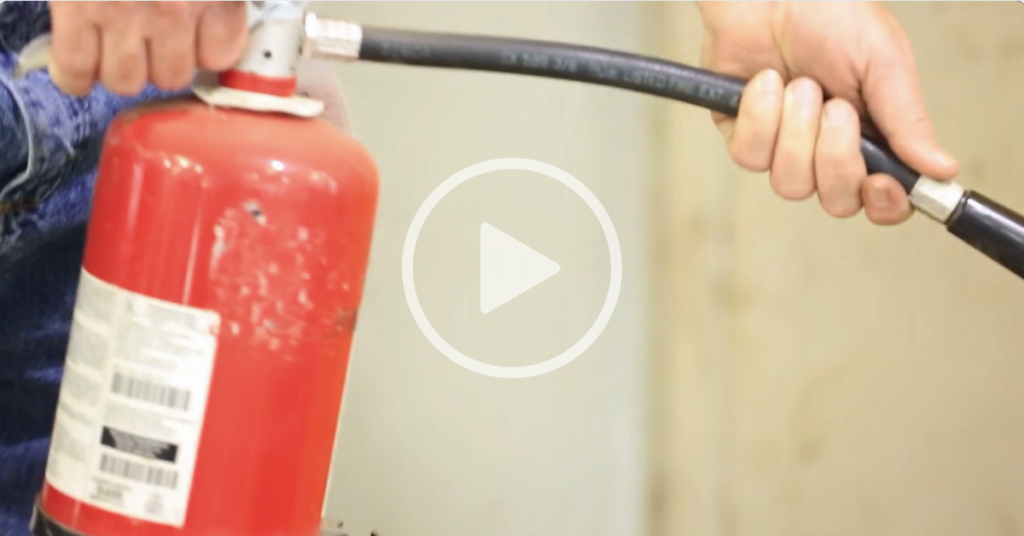 fire suppression safety video fire extinguisher