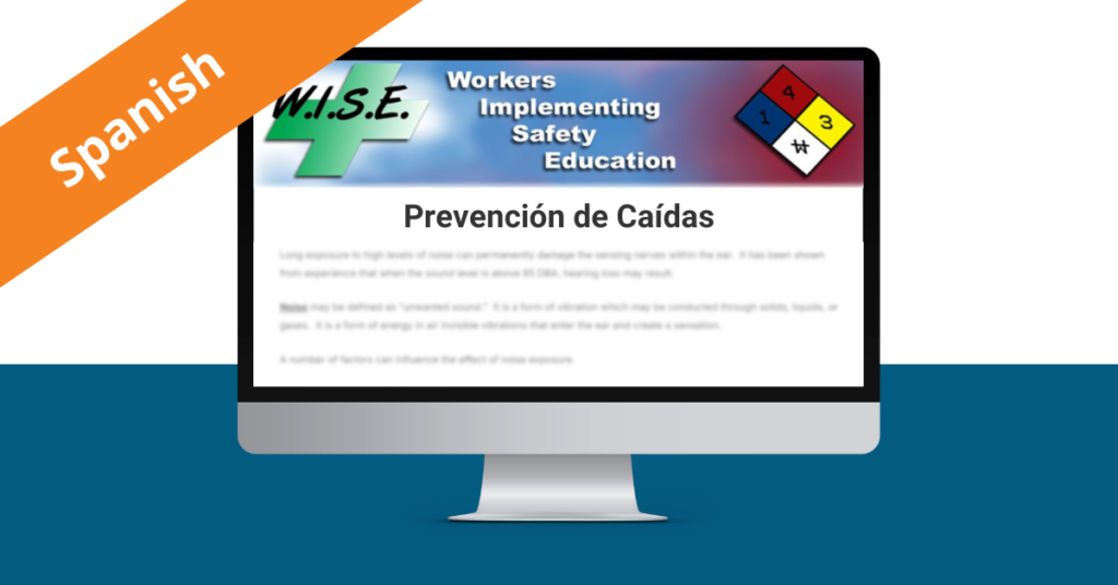 fall prevention safety reading spanish