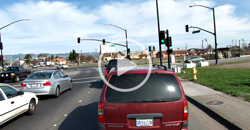 cars at traffic intersection